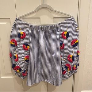 Tanya Taylor off the shoulder top